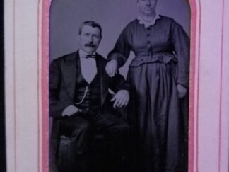 Wm. Seavey, Artist, Canton, Ill. ~ Tin Type in little paper framing