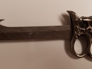 Narley Knife with Finger Grips! ~ As Pictured ~ About a Foot Long!