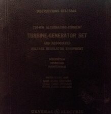 1945 – Instructions Ge1-1688: Turbine-Generator Set – General Electric