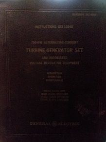 1945 – Instructions Ge1-1688: Turbine-Generator Set – General Electric
