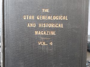 The Utah Genealogical and Historical Magazine: Vol. 4