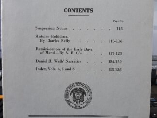 Utah Historical Quarterly: Vol. 6, No. 4, October, 1933