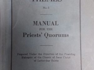 Missionary Themes (No.3) Manual for the Priests’ Quorums – Church of Jesus Christ of Latter-Day Saints