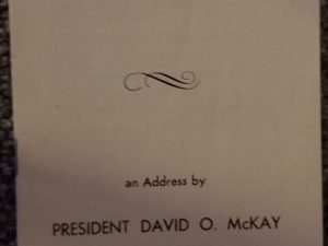 1943 ~ The Home Front, an Address by President David O. McKay