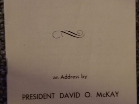 1943 ~ The Home Front, an Address by President David O. McKay