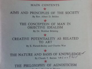 1954 – The Philosopher (Vol 6) (No. 2) – Numerous Authors