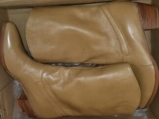 Beige Leather Cowboy Boots ~ Mexico ~ Size 9