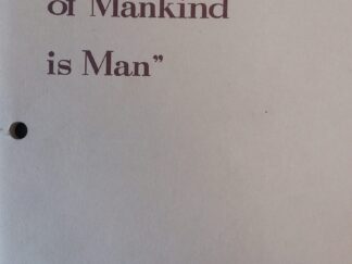 1953 - The Proper Study of Mankind is Man - Marba C. Josephson