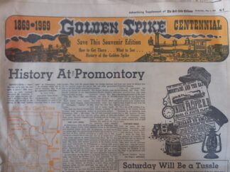 1969 - Golden Spike Centennial Newspaper