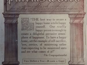 1909 – The Parents’ World Magazine (Vol 1) – The Parents Work Company