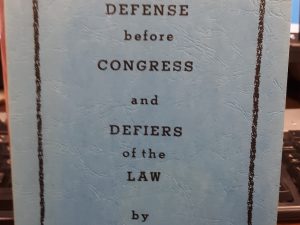 Defense Before Congress and Defiers of the Law ~ by Brigham H. Roberts