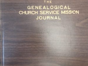1987 – The Genealogical Church Service Mission Journal – Byron B. Robinson