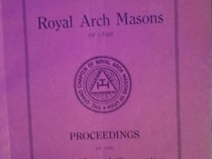 Royal Arch Masons of Utah, Proceedings of the Twelfth Annual Convocation
