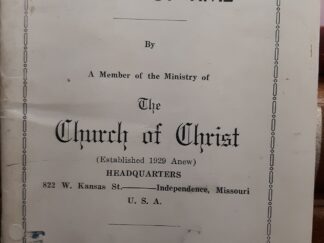 Foot-Prints in the Sands of Time (1942) ~ by A Member of the Ministry of the Church of Christ