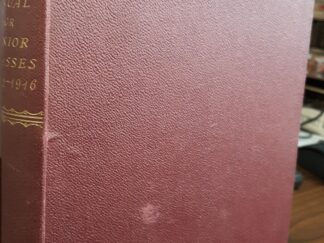 Manual for Junior Classes: 1908-1916