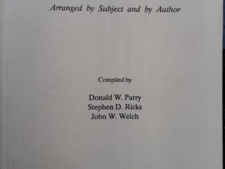 A Bibliography on Temples of the Ancient Near East and Mediterranean World: Arranged by Subject and Author: Vol. 9 (1991) ~ Compiled by Donald W. Parry, Stephen D. Ricks, and John W. Welch
