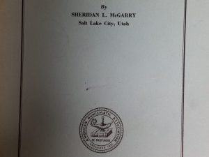Mormon Money ~ Sheridan L. McGarry ~ Softbound