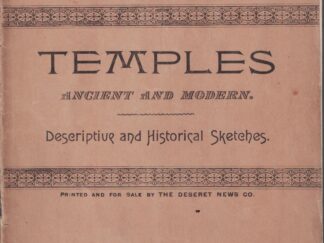 Temples Ancient & Modern ~ Temples – Descriptive and Historical Sketches of Ancient and Modern Edifices ~ Janne Sjodahl