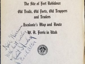 Utah Historical Quarterly, Vol. 9, No’s 1-2, Jan, Apr, 1941 ~ Signed by Herbert Auerbach & J. Cecil Alter