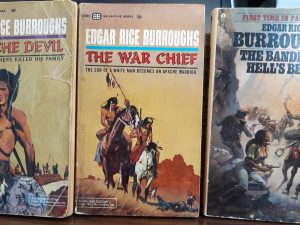 3 Edgar Rice Burroughs Western Books (See Details)