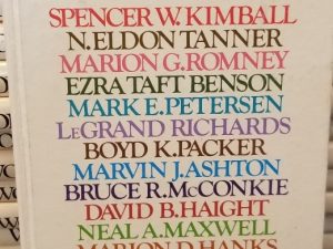 Woman ~ Spencer W. Kimball, N. Eldon Tanner, Marion G. Romney, Ezra Taft Benson, Mark E. Petersen, LeGrand Richards, Boyd K. Packer . . .
