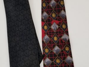 2 Mormon Ties ~ Liahona Zipper Tie ~ Liahona Regular Tie