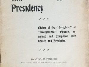 1898 ~ Priesthood and Presidency ~ Charles W. Penrose ~ Geo. Q. Cannon & Sons Co.
