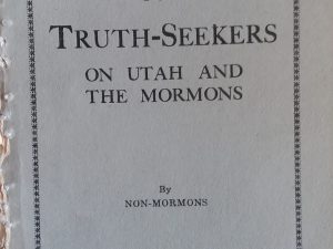 Truths For Truth-Seekers on Utah and the Mormons – Non-Mormons
