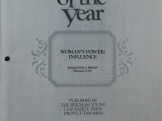 1971 - Speeches of the Year: Woman's Power: Influence - Marianne C. Sharp