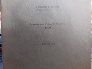 A History of Our Concept of Sex: A Reprint from Volume 5, Number 3, BIOS (1934) ~ by Sheldon P. Yates