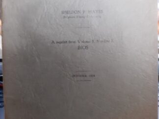 A History of Our Concept of Sex: A Reprint from Volume 5, Number 3, BIOS (1934) ~ by Sheldon P. Yates
