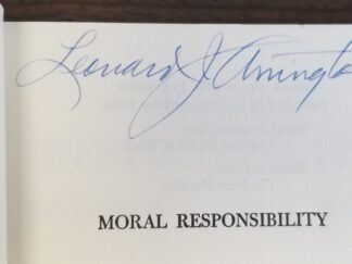 Book Signed by Leonard J. Arrington ~ Moral Responsibility by Joseph Fletcher