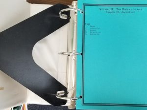 History of Art ~ Huge Binder! ~ Section 3, Chapters 10-39 ~1998 ~ Dept. of Education Services, Utah Museum of Fine Arts