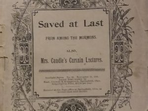 1894 — Saved At Last From Among the Mormons, Also Mrs. Caudle’s Curtain Lectures – Sunlight Series No. 69 — Anti-Mormon Novel