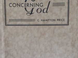 1938 — Concerning God — C. Hampton Price — Booklet