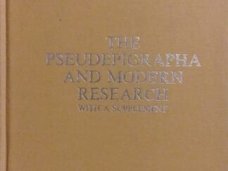 1981 - The Pseudepigrapha and Modern Research With a Supplement - James H. Charlesworth