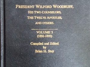 1989 – Collected Discourses Delivered By President Wilford Woodruff, His Two Counselors, The Twelve Apostles and Others (Vol 3 Only) – Brian H. Stuy