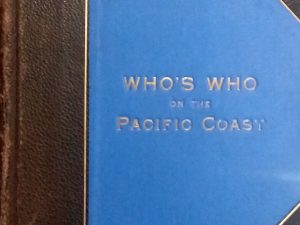 1913 – Who’s Who on the Pacific Coast – Franklin Harper