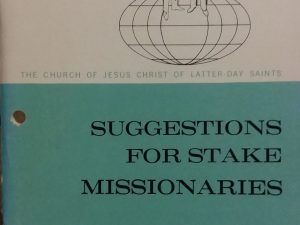 1965 – Suggestions For Stake Missionaries – The Church of Jesus Christ of Latter-Day Saints
