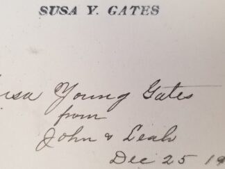 Book Gifted to Susa Young Gates – From John D. Widtose and His Wife Leah ~1909 Works of Henrik Ibsen, Vol.IX