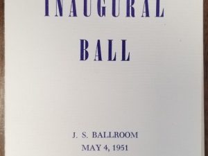 May 4, 1951 – Inaugural Ball – J. S. Ballroom – Pamphlet / Voting Ballot – [Unique Item from BYU]