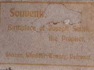 Birthplace of Joseph, the Prophet, Sharon, Windsor County, Vermont Souvenir Postcard Book