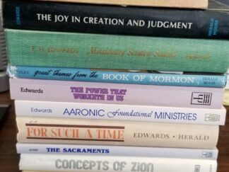 12 RLDS Books ~ Expectations for Endowed Living, The Joy in Creation and Judgment, Missionary Sermon Studies, Great Themes from the Book of Mormon, ….