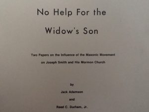 1980 – No Help For the Widow’s Son (Rare) – Jack Adamson and Reed C. Durham, Jr.