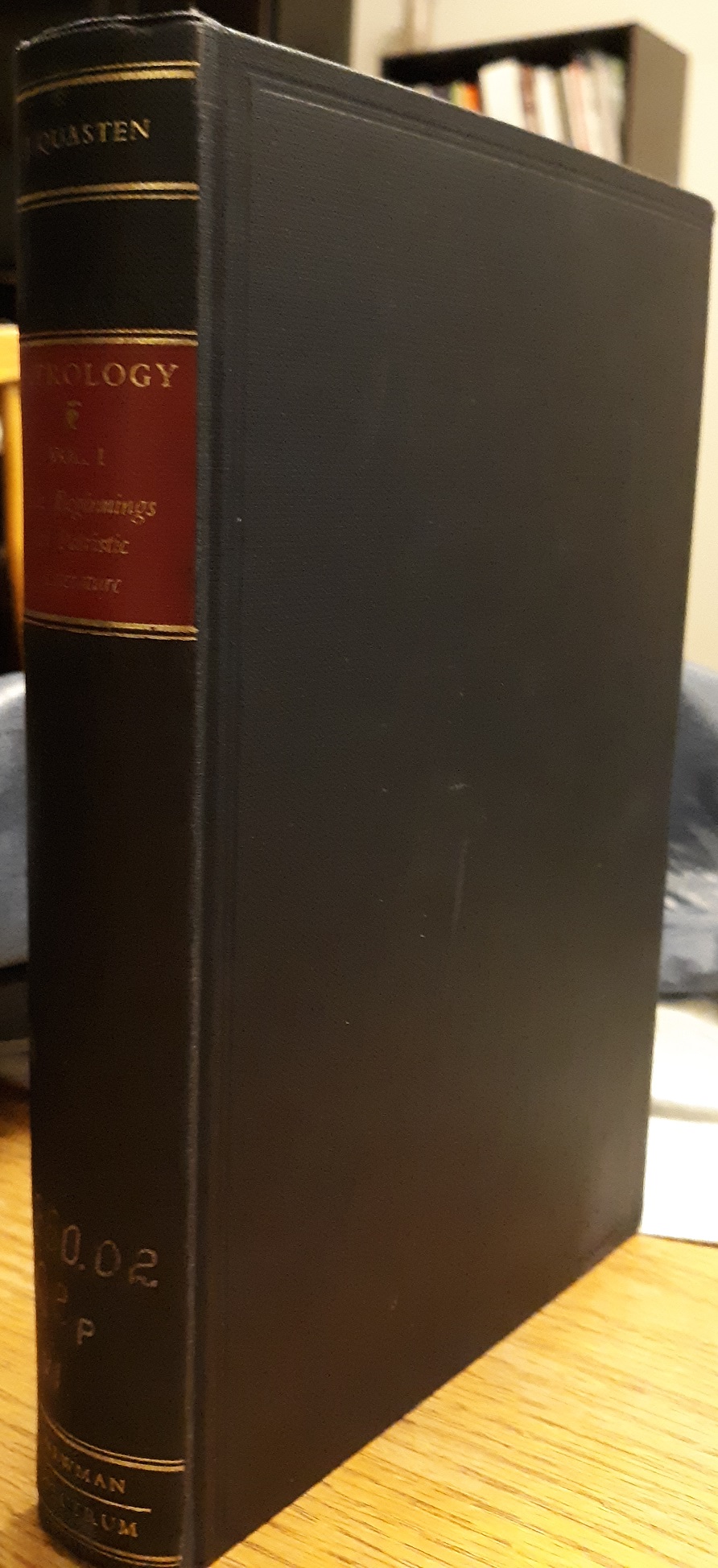 Patrology: Vol. 1: The Beginnings of Patristic Literature ~ by Johannes Quasten