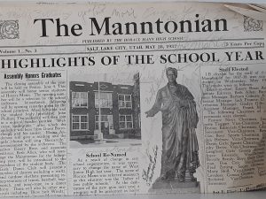 The Manntonian: Vol. 1, No. 3, May 28,1937 (Covered in Student Signatures) ~ Published by The Horace Mann High School