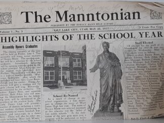 The Manntonian: Vol. 1, No. 3, May 28,1937 (Covered in Student Signatures) ~ Published by The Horace Mann High School
