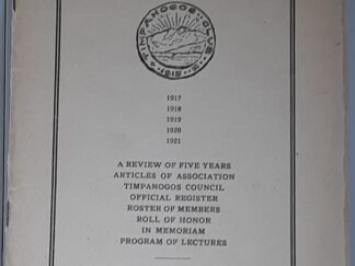 Timpanogos Club: A Review of Five Years: December 29, 1921