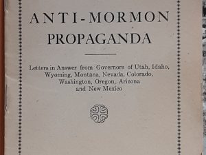 Character of Anti-Mormon Propaganda ~ Compiled by Elder W. P. Monson