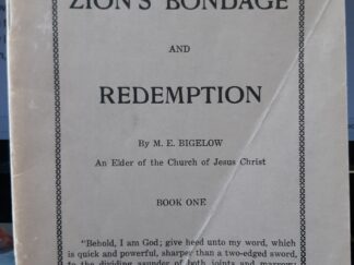 Zion's Bondage and Redemption (1927) ~ by M. E. Bigelow